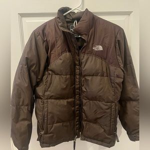 Girls Brown North Face Winter Jacket